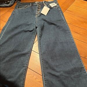 Classic Blue Wide Leg Jeans